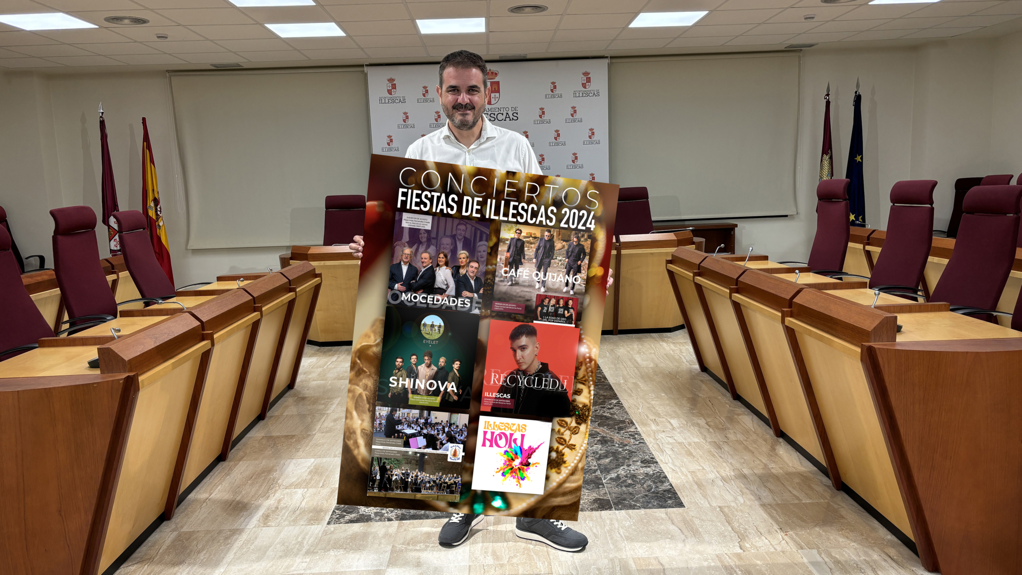 Cartel conciertos fiestas patronales 2024 Illescas