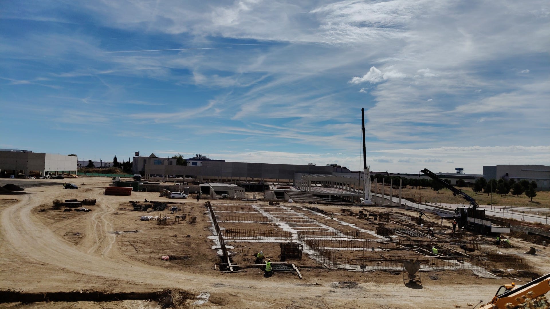 Obras parque comercial Señorio Illescas